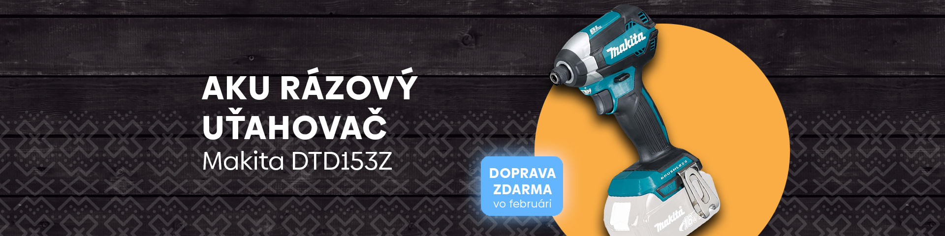 AKU rázový uťahovač Makita